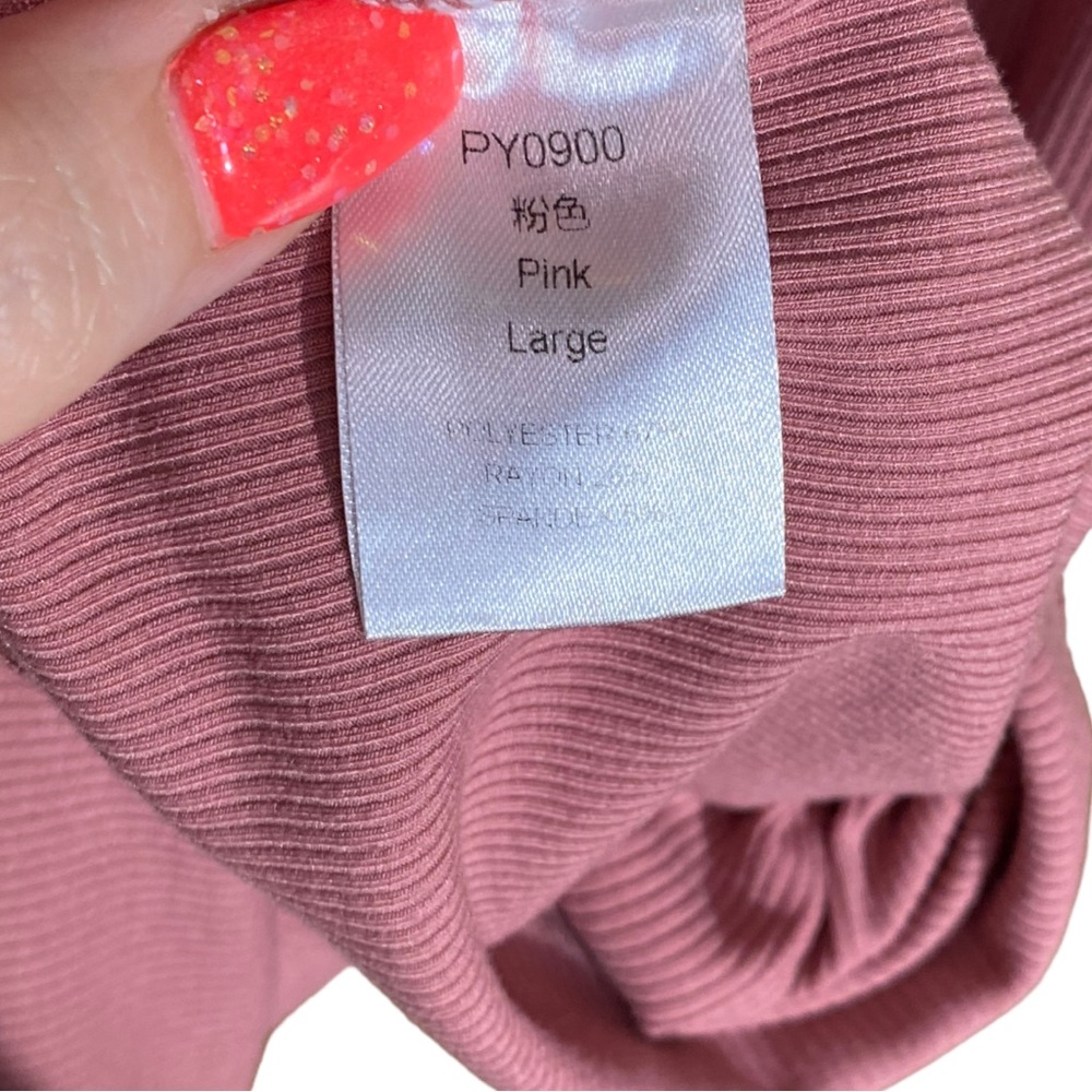 Puff-Sleeve Ribbed Tee - Picture 4 of 6